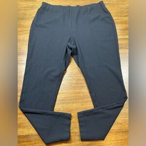 J. Jill Women’s Size L Black Ponte Leggings Pull On Skinny Stretch Pants